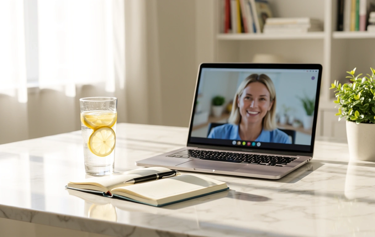 Online wellness session environment
