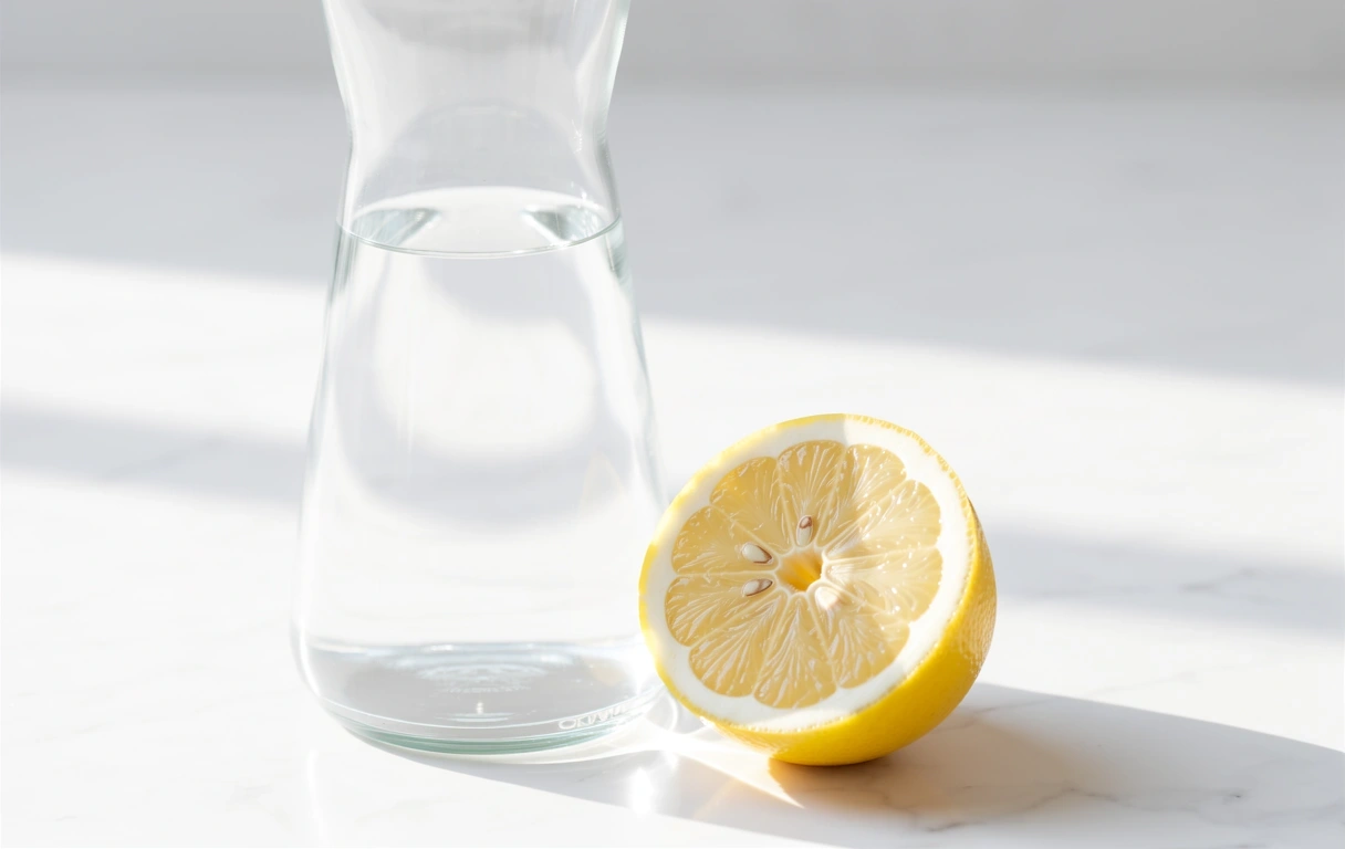 Fresh ingredients on a clean counter representing transparency